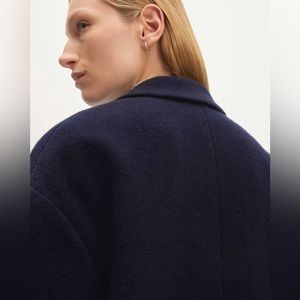 Something Navy Wool Coat